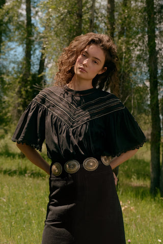 Marie Oliver Tatiana Top - Caviar