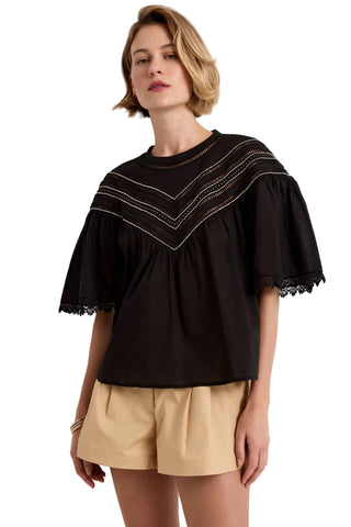 Marie Oliver Tatiana Top - Caviar