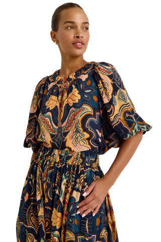 Marie Oliver Wren Top - Saddle