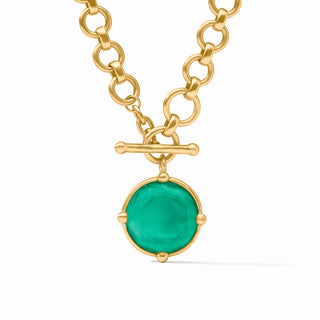 Honeybee Demi Necklace - Iridescent Emerald Green