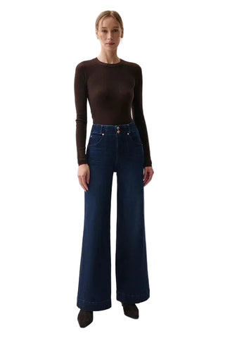 Pistola Lana Button High Rise Ultra Wide Leg - Starstruck