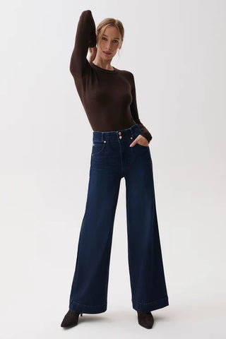 Pistola Lana Button High Rise Ultra Wide Leg - Starstruck