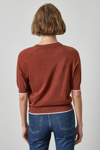 Lilla P Crewneck Saddle Sleeve Sweater - Maplewood