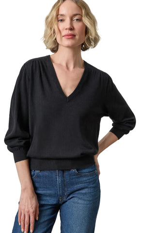 Lilla P - V-Neck Blouson Sweater Black