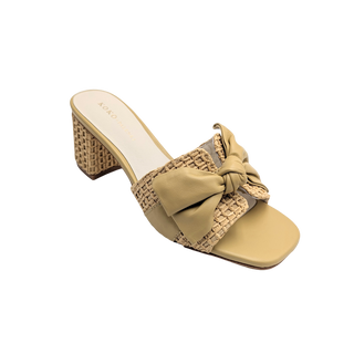 Sidrah Heel - Natural Raffia