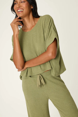 PJ Salvage Melange PJ Set - Dark Olive
