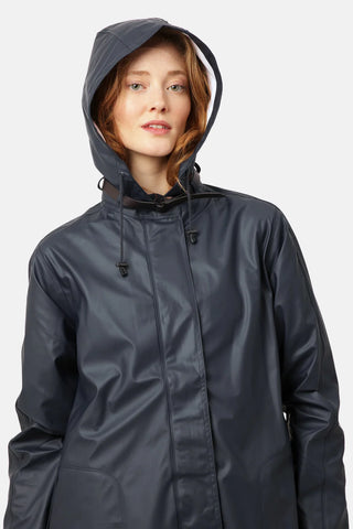 Long Raincoat - Dark Indigo