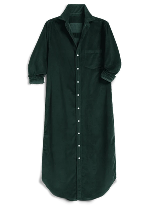 Frank & Eileen Maxi Shirtdress - Peacock
