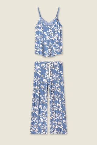 PJ Salvage Flora Dreams Tank Set - Moonlight Blue