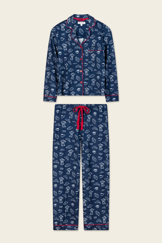 PJ Salvage - PJ Set Bonjour Babe - Deep Navy