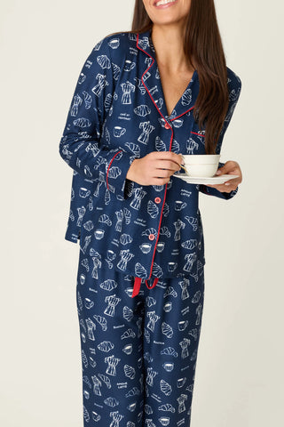 PJ Salvage - PJ Set Bonjour Babe - Deep Navy
