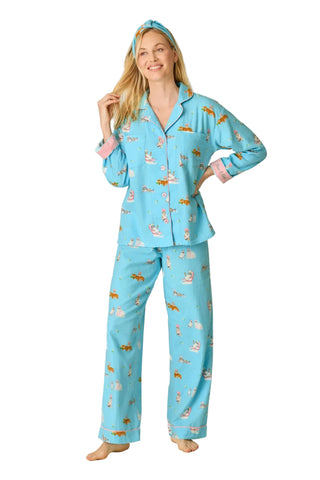 PJ Set Flannel - Blue Elixir
