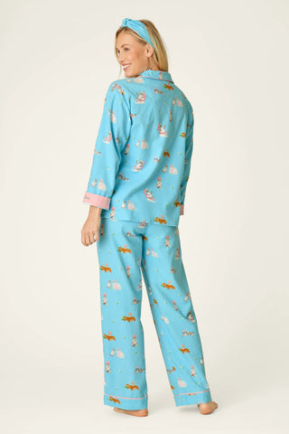 PJ Set Flannel - Blue Elixir