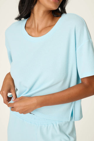 PJ Salvage Weekend Waffles PJ Set - Crystal Blue