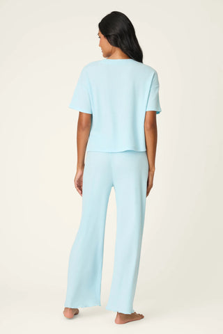PJ Salvage Weekend Waffles PJ Set - Crystal Blue