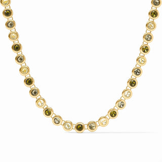 Rainbow Tennis Necklace - Shades of Jade
