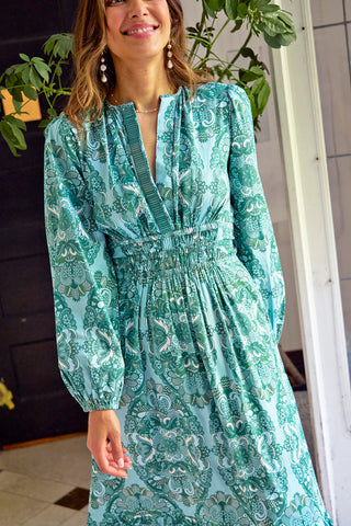 Eloise Dress Long Sleeve - Forest Lace
