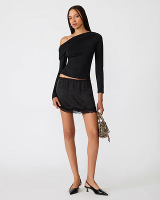 Steve Madden Ryder Knit Top - Black