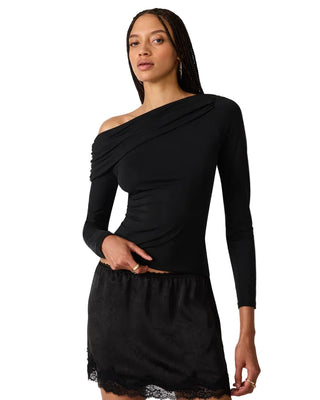 Steve Madden Ryder Knit Top - Black
