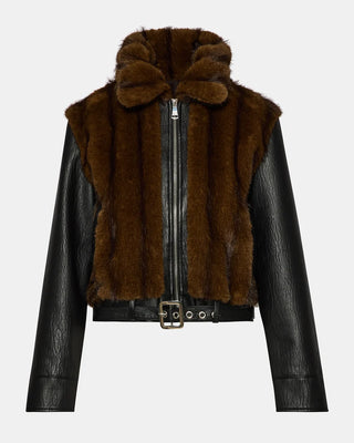 Steve Madden Ryland Jacket - Fur Print