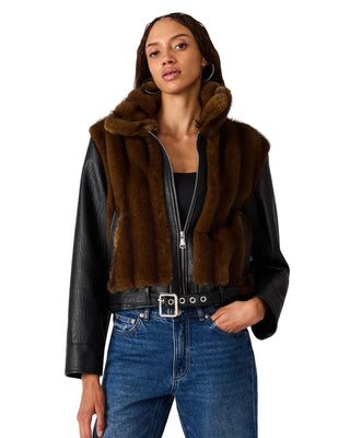 Steve Madden Ryland Jacket - Fur Print