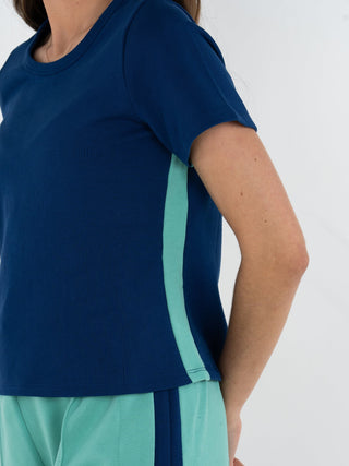 Emily McCarthy Joy Tee - Navy French Terry