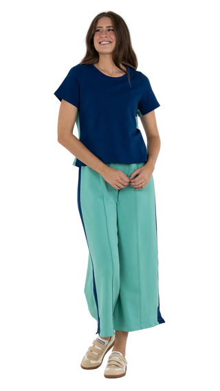 Emily McCarthy Joy Tee - Navy French Terry