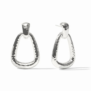 Julie Vos Sahara Demi Doorknocker Earring - Silver