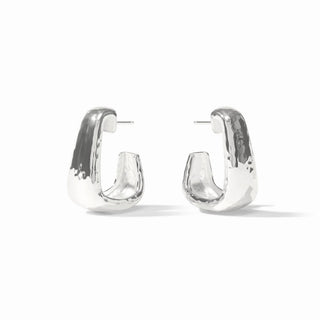 Julie Vos Sahara Hoop - Silver - Medium