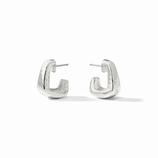 Julie Vos Sahara Hoop - Silver - Small