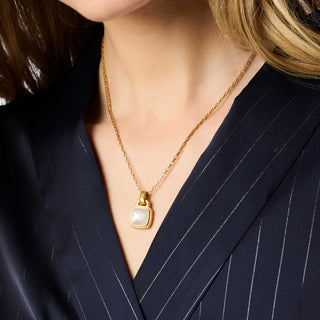 Sahara Solitaire Necklace - Iridescent Clear Crystal