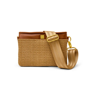 Think Royln Bum Bag 2.0 - Mocha Sand Dune Raffia