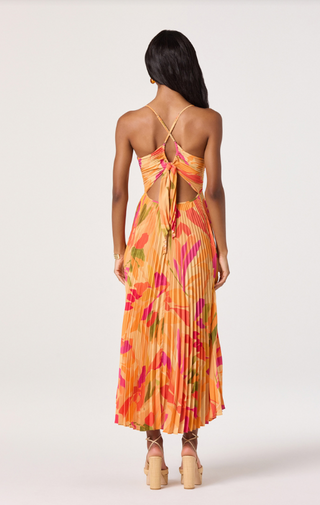 Astr - Blythe Dress - Orange Floral