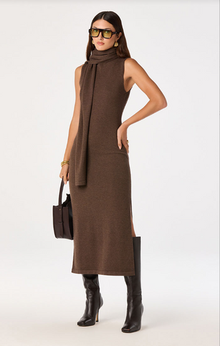 Astr Shyanne Dress - Brown