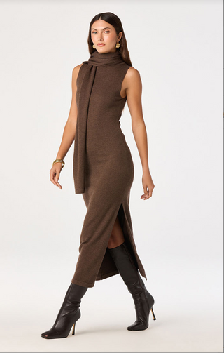 Astr Shyanne Dress - Brown