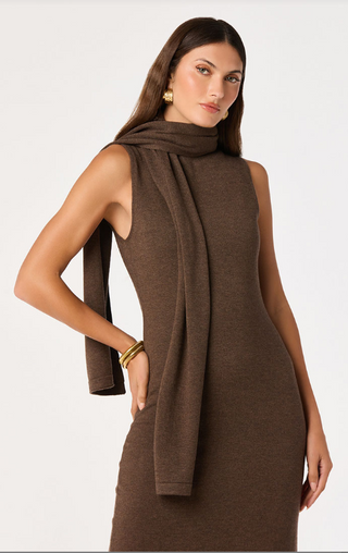 Astr Shyanne Dress - Brown