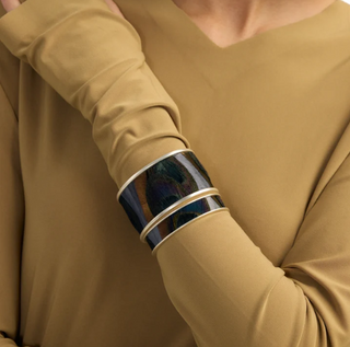 Brackish Wide Cuff - Silver Lillian