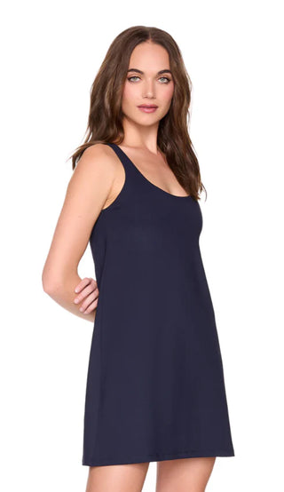 Low Tank Shift Dress - Midnight