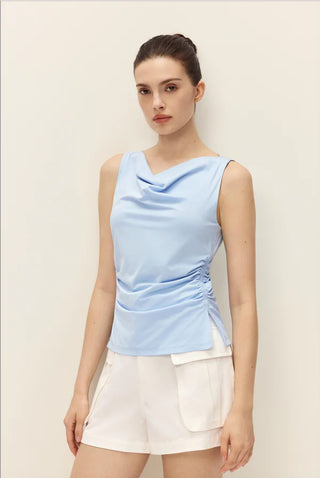 Elodie Myra Top - Light Blue