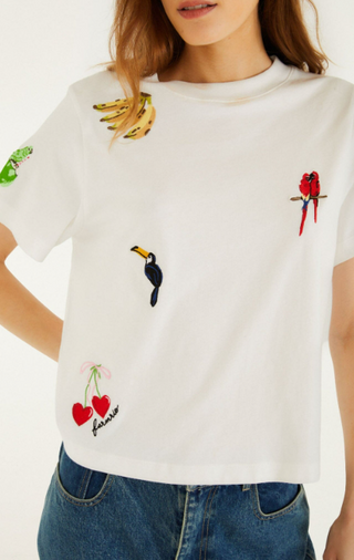 Farm Rio Relaxed T-Shirt - Off-White