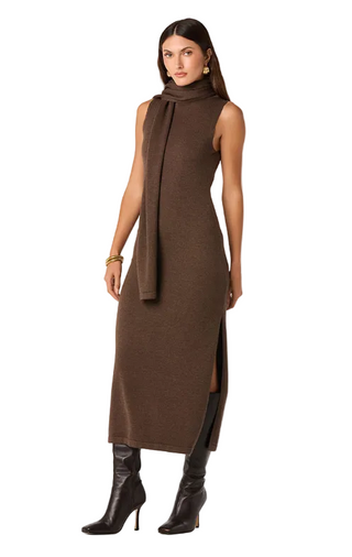 Astr Shyanne Dress - Brown