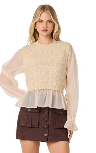 Astr Ruby Sweater - Natural