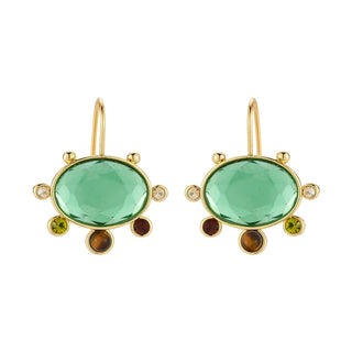 Mignonne Gavigan Serra Earrings - Green Multi