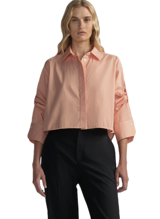 Maude Top - Persimmon/White