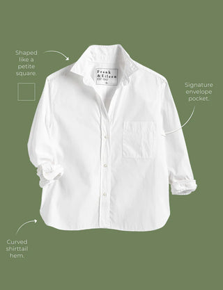 Untuckable Button-Up Shirt - White
