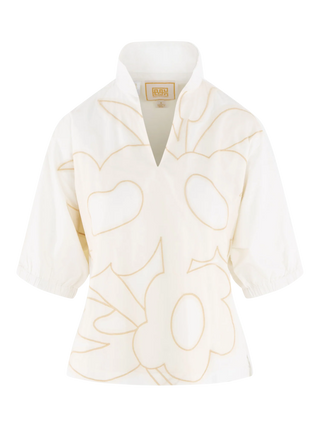 Poppy Top - Beige Bloom