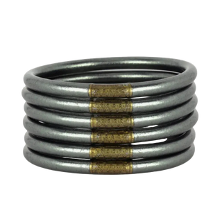 BuDha Girl All Weather Bangles - Graphite