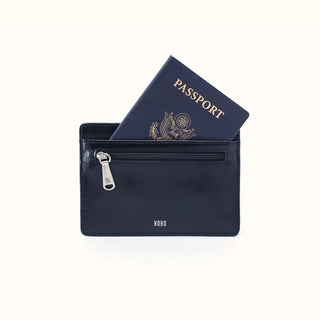 Hobo Euro Slide Card Case Ink Navy