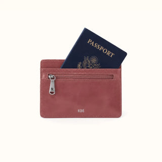 Hobo Euro Slide Card Case Rosewood