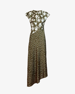 Violeta Dress - Fern/Cream